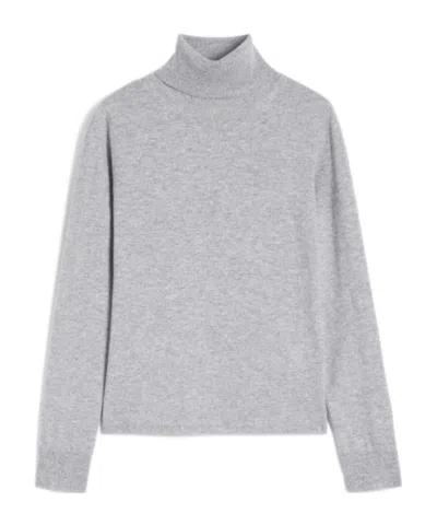 Max Mara Long-sleeved Sweater In Gray