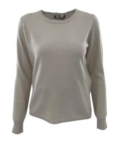 Max Mara Long-sleeved Sweater In Gray