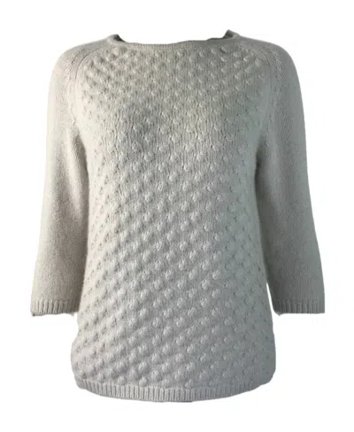 Max Mara Long-sleeved Sweater In Gray