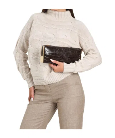 Max Mara Long-sleeved Sweater In Neutral