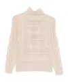 Max Mara Long-sleeved Sweater In Neutral
