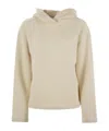 Max Mara Ivory Cotton Blend Gary Sweatshirt In Nude