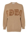 Max Mara Sweater In Wool And Cashmere Blend In Nude