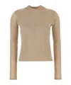 Max Mara Maglione Falesia In Seta Cappuccino Donna In Nude