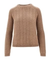 Max Mara Long-sleeved Sweater In Nude