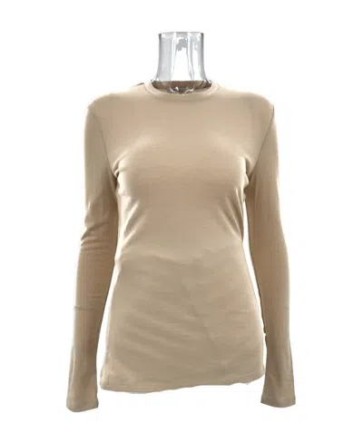 Max Mara Long-sleeved Sweater In Nude