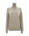 Max Mara Long-sleeved Sweater In Nude