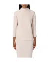 Max Mara Long-sleeved Sweater In Nude