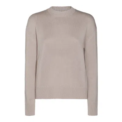 Max Mara Long-sleeved Sweater In Nude