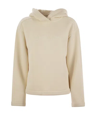 Max Mara Long-sleeved Sweater In Nude
