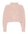 Max Mara Tricot-knit Cardigan In Pink