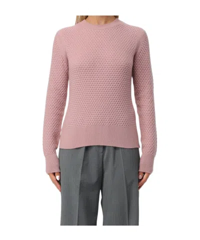 Max Mara Long-sleeved Sweater In Pink