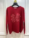 Max Mara Long-sleeved Sweater In Red