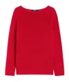 Max Mara Long-sleeved Sweater In Red