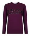 Max Mara Long-sleeved Sweater In Red