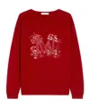Max Mara Long-sleeved Sweater In Red