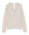 Max Mara Long-sleeved Sweater In Neutral