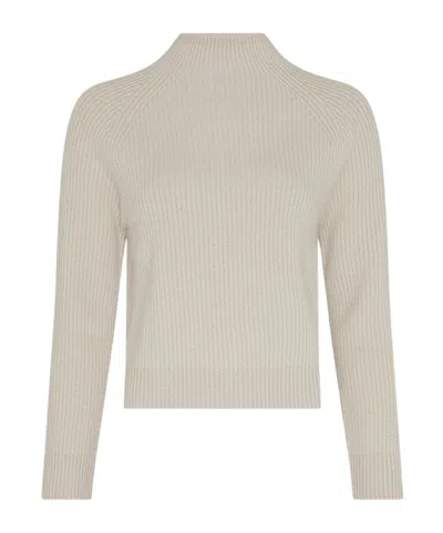 Max Mara Long-sleeved Sweater In Nude
