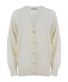 Max Mara Long-sleeved Sweater In White