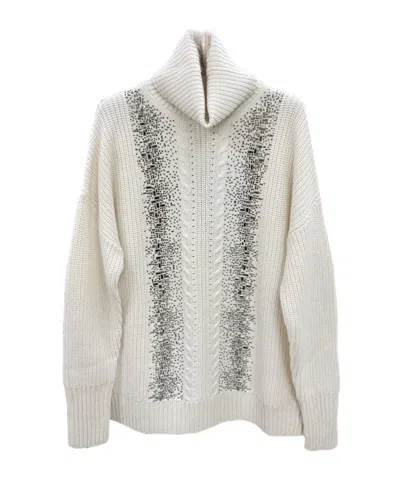 Max Mara Long-sleeved Sweater In White