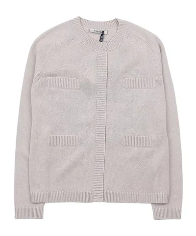 Max Mara Long-sleeved Sweater In White