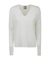 Max Mara Long-sleeved Sweater In White