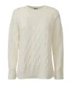 Max Mara Cable Knit Quid Sweater In White