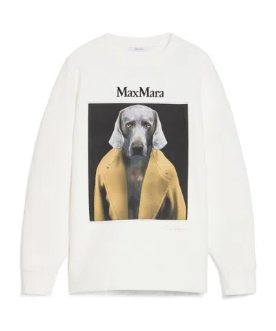 MAX MARA MAX MARA LOGO EMBROIDERED CREWNECK SWEATSHIRT