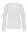 Max Mara Long-sleeved Sweater In White