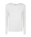 Max Mara Long-sleeved Sweater In White