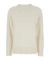 Max Mara Long-sleeved Sweater In White