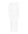Max Mara Women Wool And Cashmere Long Cardigan In White