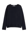 Max Mara Long-sleeved Sweater With Ship Collar In Black