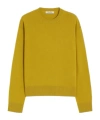 Max Mara Long-sleeved Sweater In Yellow