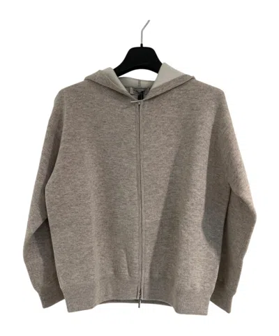 Max Mara Long-sleeved Sweatshirt In Gray