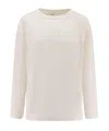 Max Mara Long-sleeved Sweatshirt In Neutral