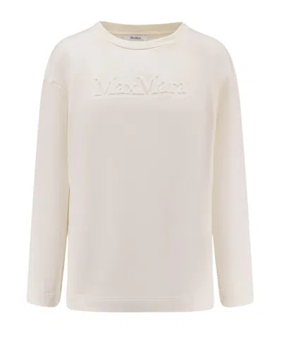 Max Mara Long-sleeved Sweatshirt In Neutral