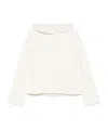 Max Mara Long-sleeved Sweatshirt In White