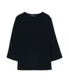 Max Mara Long-sleeved T-shirt In Black