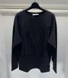 Max Mara Long-sleeved T-shirt In Black