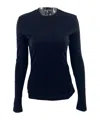 Max Mara Long-sleeved T-shirt In Black