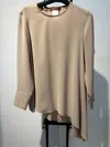 Max Mara Long Sleeved T-shirt In Nude