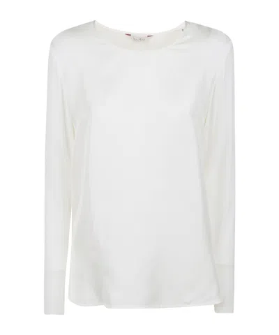 Max Mara Long-sleeved T-shirt In White