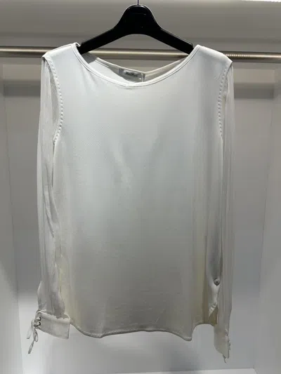 Max Mara Long-sleeved Top In Gray