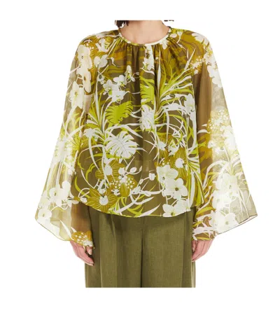 Max Mara Long-sleeved Tops In Green