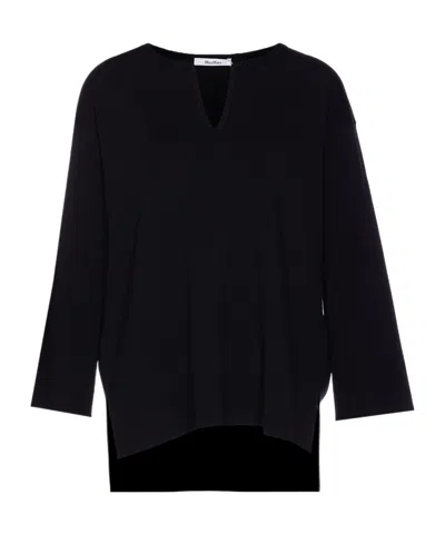 Max Mara Editto Top In Black