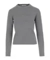 Max Mara Long-sleeved Tops In Gray