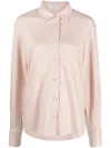 Max Mara Klassisches Langarmshirt In Rosa