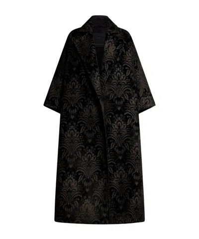 Max Mara Long-sleeved Windbreaker In Black