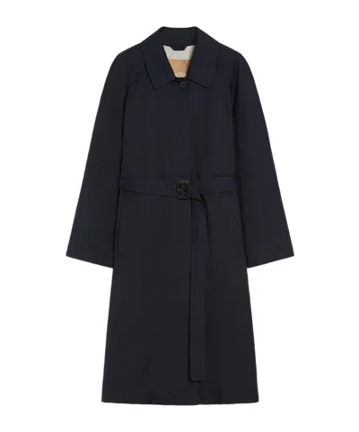 Max Mara Long-sleeved Windbreaker In Black